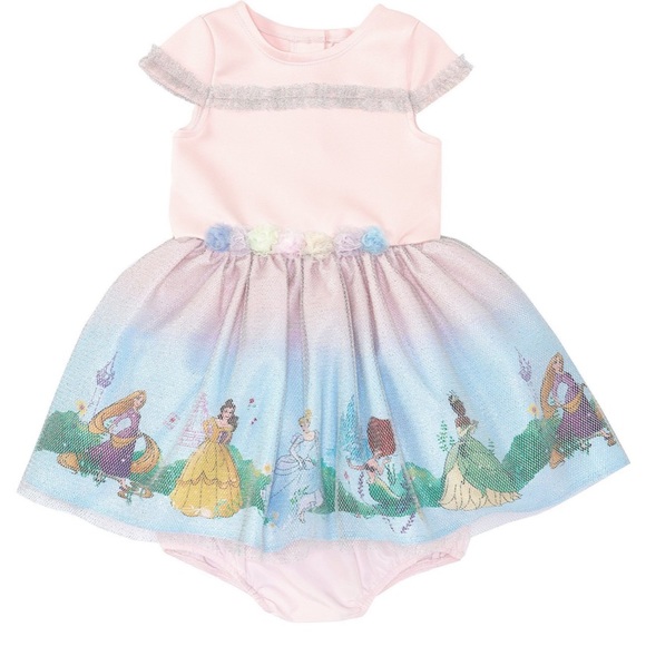 open lace back dress Disney X Pippa & Julie Baby Girls' Disney Princess Tutu Dress, Blush, 18  Months : Amazon.sg: Fashion main image 1